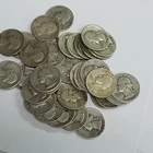 $10 Face Value Roll of 40 90% Silver Washington Quarters Various Dates FREE SHIP