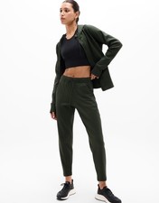 Athleta Unstoppable fleece lined full zip jacket- small- elm- nwt