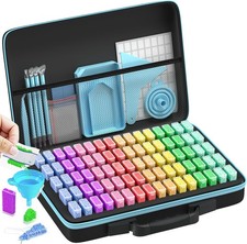 Diamond Painting Storage Containers Art Kits for Adults, 80 Slots Portable Bead