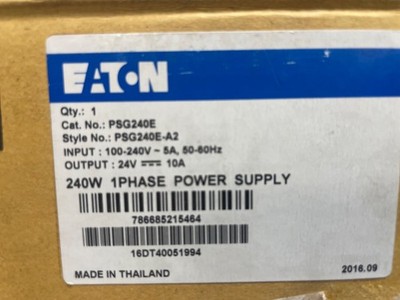PSG240E Eaton/Cutler Hammer 10A 24VDC 240W Power Supply PSG Series  -SA