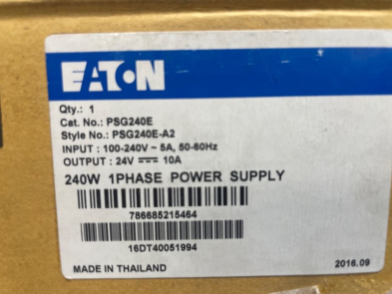 PSG240E Eaton/Cutler Hammer 10A 24VDC 240W Power Supply PSG Series  -SA