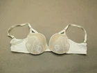 38B Maidenform Womens Ivory Lace Lined Underwired Back Closure Demi Bra 9H