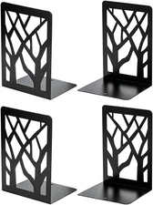 Book Ends Tree Design Modern Bookends for Shelves, Non-Skid Book Holder, Heavy D