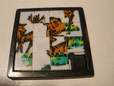 Vintage Slide Puzzle 2.5" Square DEER