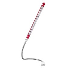 USB LED Lights, 10 Lamp Beads LED Light Flexible Long Geeseneck Lamp Red