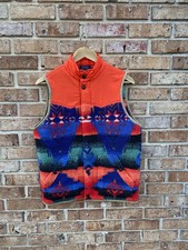 Brand New Polo Ralph Lauren Vest Puffer Jacket Down Aztec Southwestern Indian XL