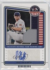 2023 USA Baseball Stars & Stripes Materials Drue Hackenberg (Blue Ink) Auto nd3