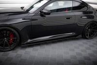 Seitenschweller Ansatz (Paar) V.2 Passend FüR Bmw M2 G87 Schwarz Matt