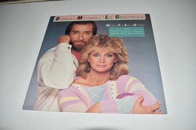 BARBARA MANDRELL & LEE GREENWOOD MEANT FOR EACH OTHER PROMO VINYL LP (FPN9)
