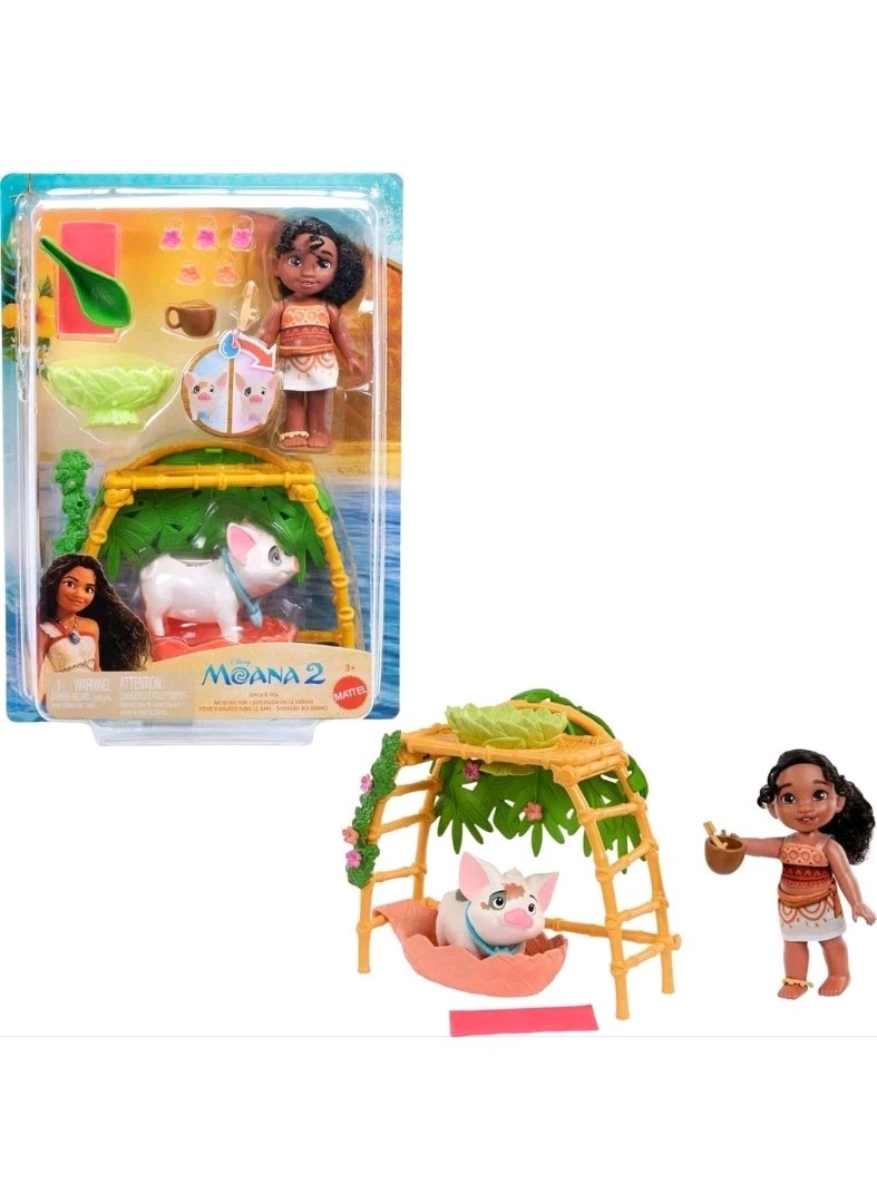 DISNEY ▪︎ Moana 2 ▪︎ Littie Sister Simea & Pua Bathtime Fun Playset