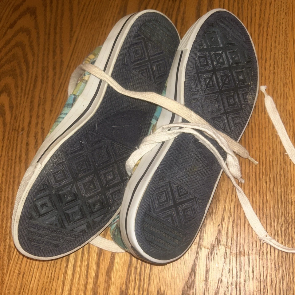 Tênis xadrez US Polo Association cano alto tamanho 6 com fivelas - Imagem 3 de 4