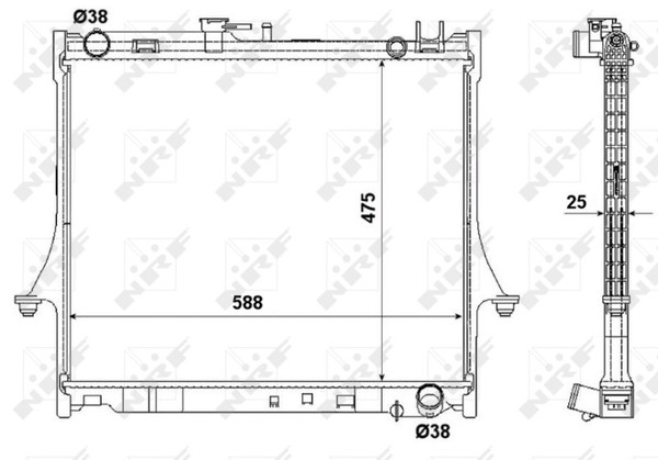 1X NRF 53055 KüHler MotorküHlung FüR Isuzu-image