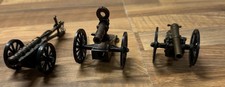 3 x sehr dekorative Kanonen aus Metall Modell Kanone 80er Jahre Vintage Konvolut