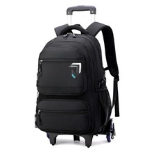 Rolling Backpack for Boys Backpack with Wheels for Kids Roller Laptop School ...