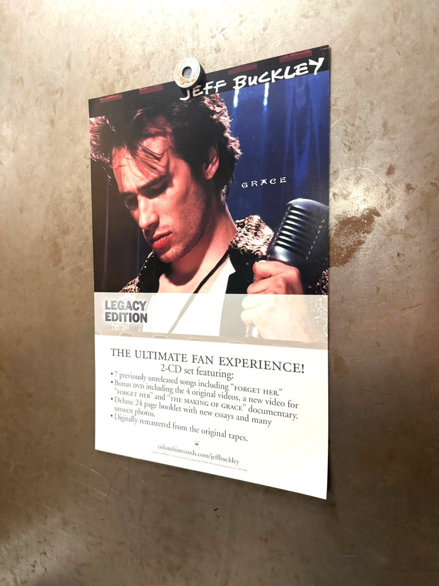 JEFF BUCKLEY Grace Legacy Edition VINTAGE 2-SIDED PROMO FLAT 2004