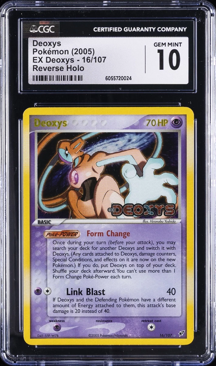 Pokémon TCG EX Deoxys Grade 10 Individual Collectible Card Game