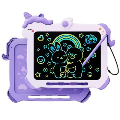 Kikapabi LCD Writing Tablet for Kids, Unicorn Toys Gifts 10''W x 8.4''H, Purple 