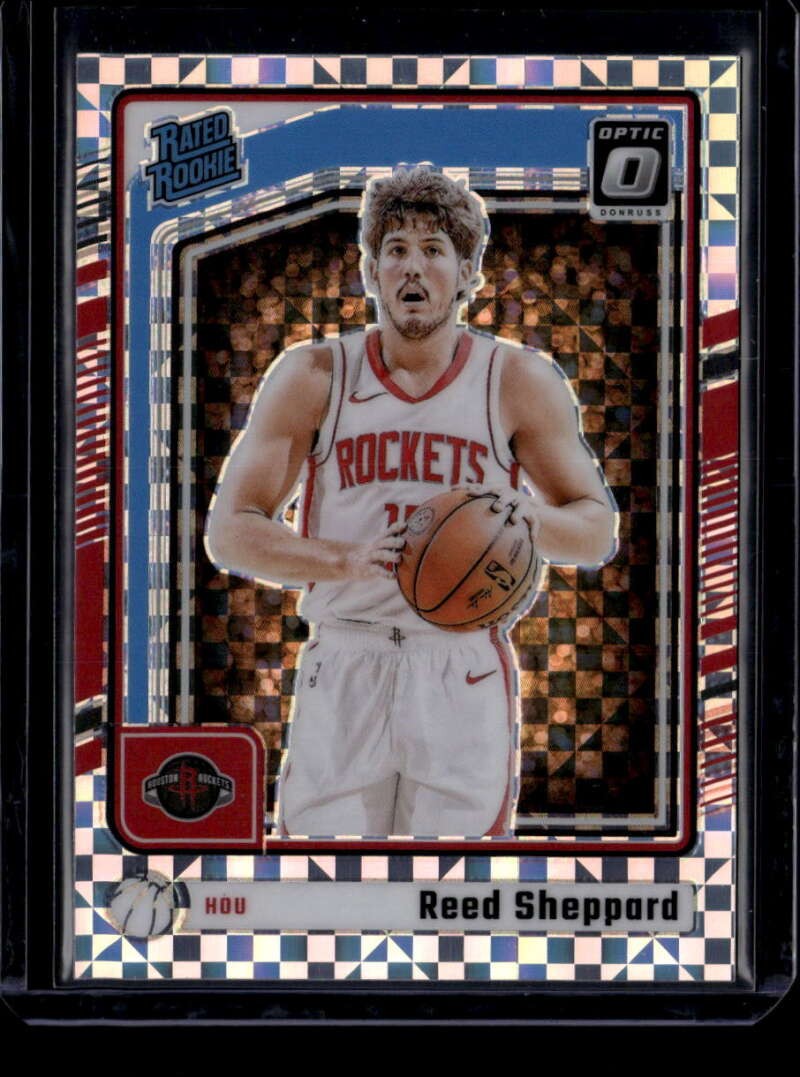 2024-25 Donruss Optic Checkerboard 255 Reed Sheppard RR Rated Rookie