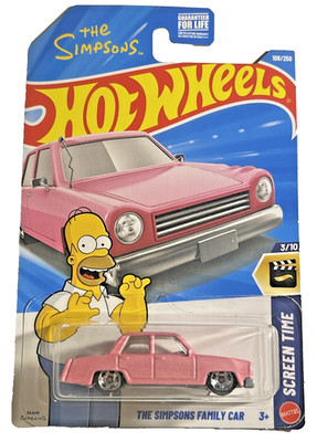 2026 HOT WHEELS PINK THE SIMPSONS FAMILY CAR 3/10 HW SCREEN TIME 108/250 NEW