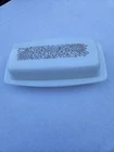 New ListingVintage Pyrex Woodland Butter Dish Milk Glass Brown White 1970s Retro