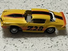 TYCO '1979 Chevy Camaro Z28, Yellow / Orange / Black SLOT CAR TESTED RUNS