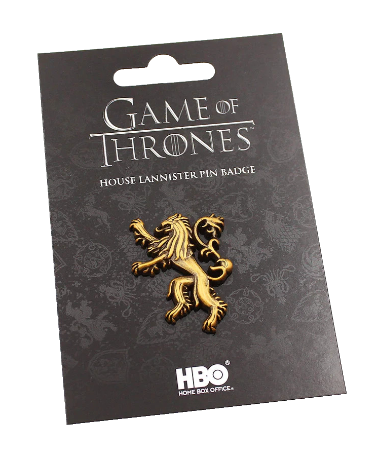 OFFICIAL GAME OF THRONES HOUSE OF LANNISTER PIN BADGE By KOYO HBO BRAND NEW!