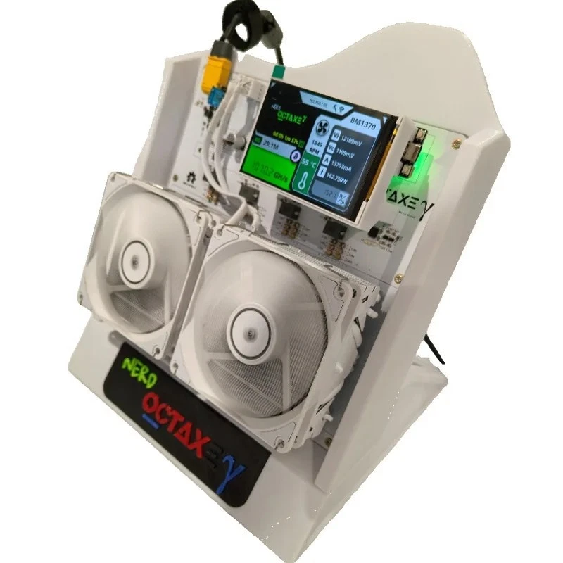 Minero Bitcoin refrigerado por aire Bitaxe Nerd OCTAXE 10TH/s 2025 - negro/blanco/rojo Foto 4 de 4