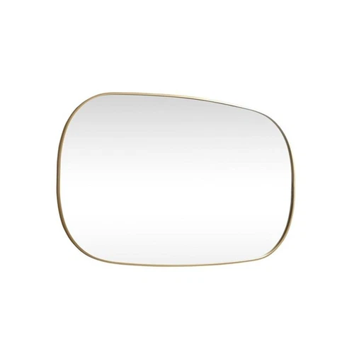 Elegant Decor Brynn 36x60" Oval Modern Metal Wall-Mounted Mirror in Brass - Picture 5 of 11