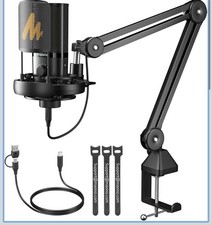 MAONO PM450S USB Condenser Microphone with Shock Mount Boom Arm 6.1 x 11....