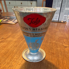 Tala Cook&rsquo;s Measure Metal Cone Measuring Cup Blue/Silver/Cream Markings