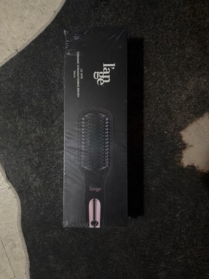 L'ange Le Vite Ceramic Straightening Brush, Black/Pink, 12.4 in