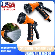 Garden Hose Nozzle Spray Nozzle 8-Pattern Heavy Duty High Pressure Leak Proof
