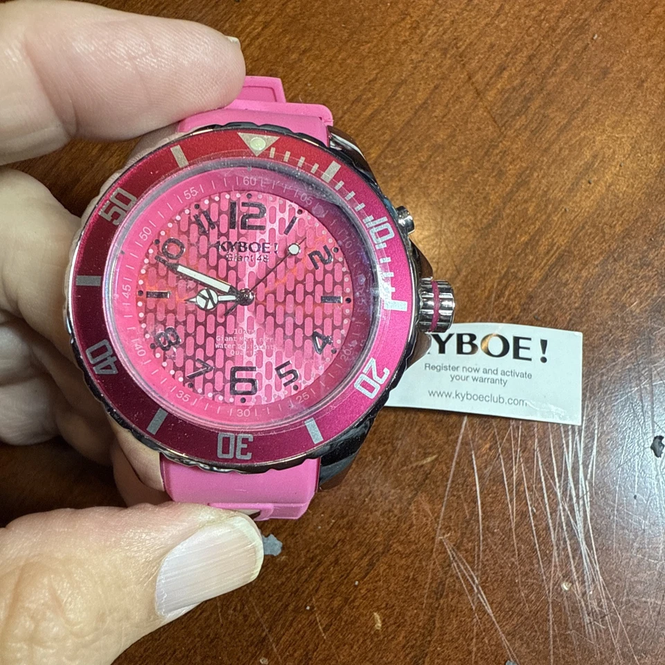 KYBOE! Reloj de Cuarzo Giant Mariner 48mm Rosa 10ATM WR SC48-002.15 Necesita Batería Foto 4 de 4