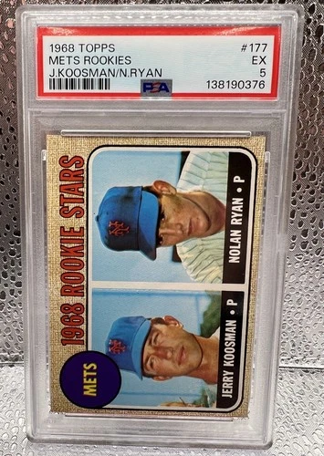 1968 Topps PSA 5 Nolan Ryan Rookie Card #177. Brand new beauty RC slab. HOF/GOAT