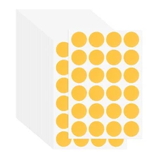 42Pcs 3/4" Colored Dot Stickers Adhesive Coding Label Tan