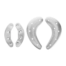  2 Pairs Iron Shoe Sole Heel Plate Repair Pads Boot Tap Replacement