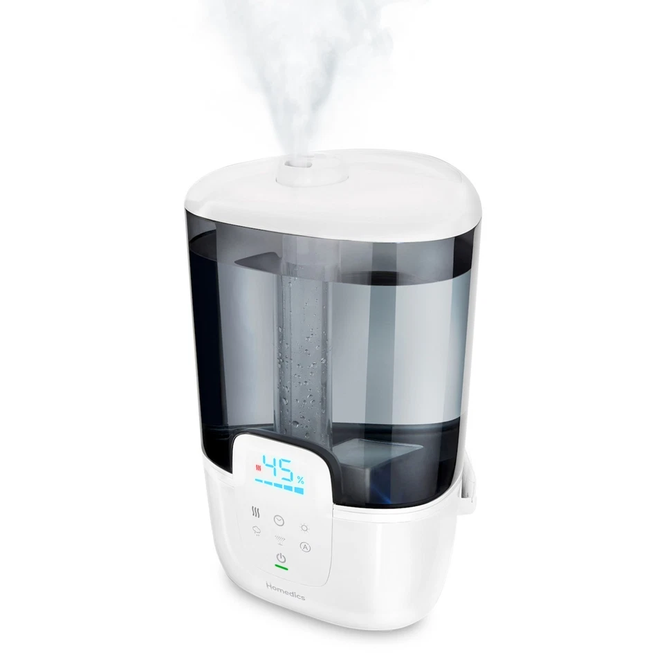 Humidificador ultrasónico HoMedics Warm & Cool Mist con tecnología UV-C y control remoto•Color inteligente Foto 3 de 4