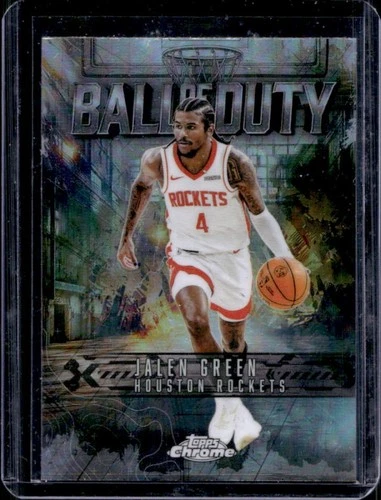 2025 Topps Chrome Jalen Green Refractors Green (RAW)