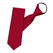 Ties for Men, Adjustable Mens Ties Zipper Tie Pre-Tied Necktie for Wine Red