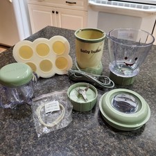 Baby Bullet Baby Food Maker Blender System w/ Blade, Cup, Lid  2 Gaskets TESTED