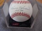 Harmon Killebrew autographed baseball to Paul with Display Case