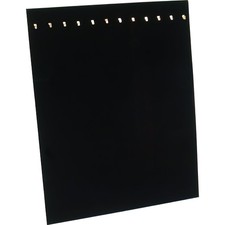 Black Velvet 12 Chain Necklace Showcase Easel Display Pad