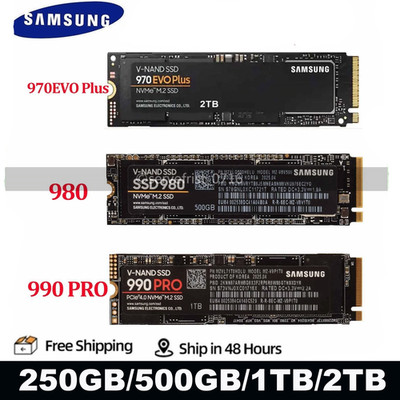 SSD 970EVO Plus/980/990 PRO 250GB 500GB 1TB 2TB PCIe 3.0×4 NVMe M.2 Lot