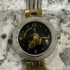 Vintage Capricorn Women’s Silver And Gold Tone Watch Japan Movement Needs Batter