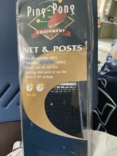 Ping-Pong Brand Table Tennis Net Posts Set Regulation Size New Open Package