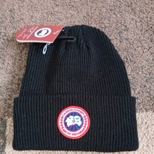 Canada Goose Beanie Hat - Black - New uk