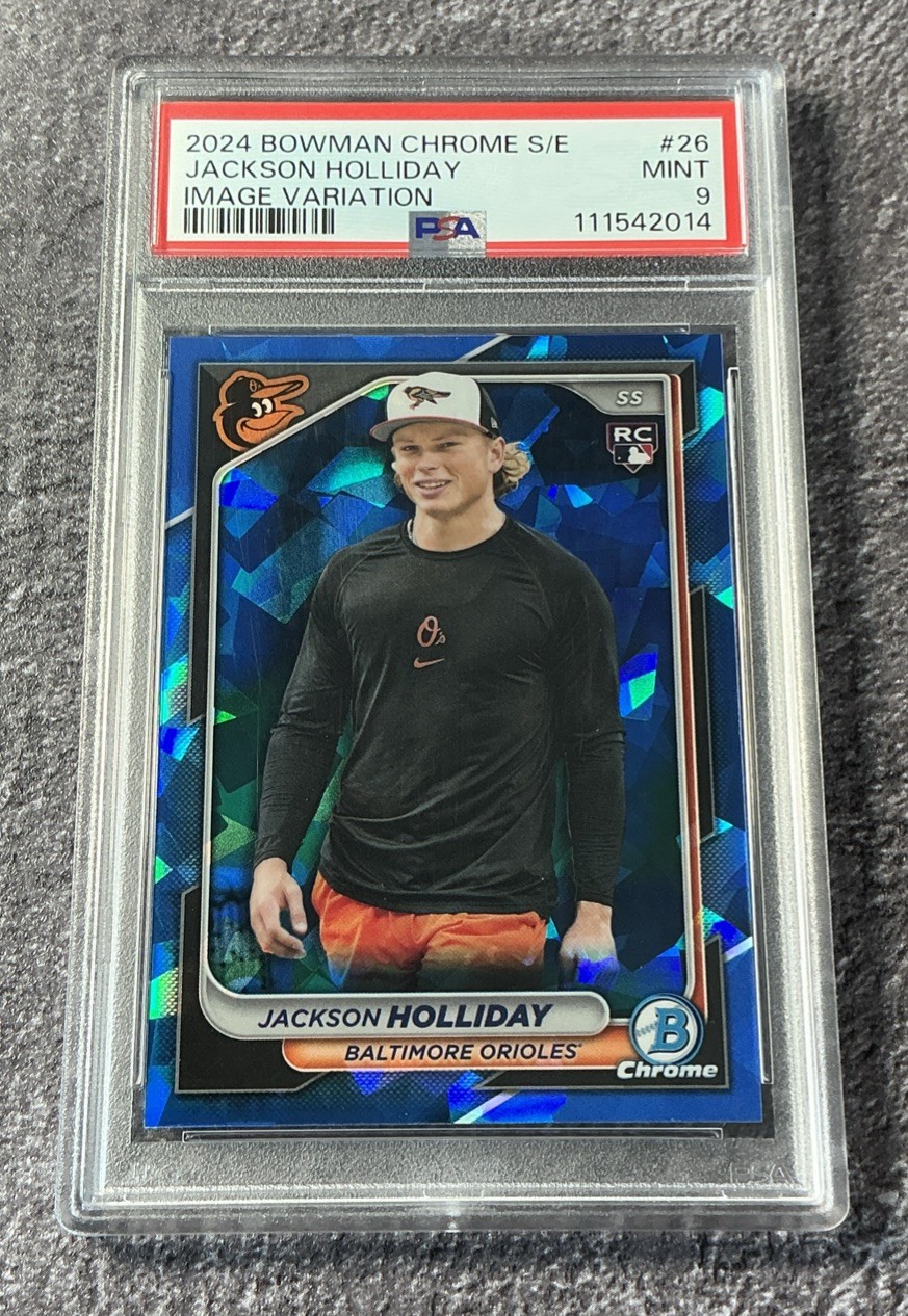 2024 Bowman Chrome Sapphire Edition Image Variation Jackson Holliday RC PSA 9