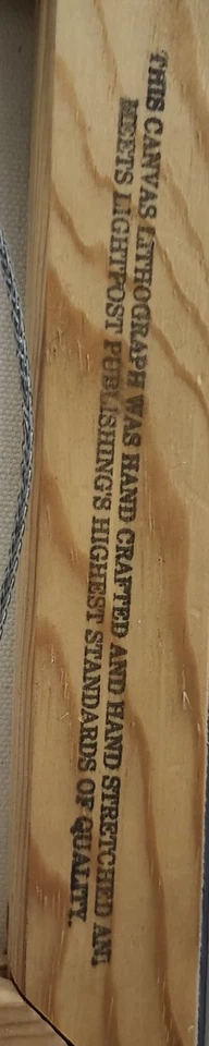 Thomas Kinkade 签名限量版帆布印花 - 带证书 — 第 4/4 张图片