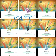 ✨Shiny Eevee and all Form Evolve Special Delightful Days Background - P T C