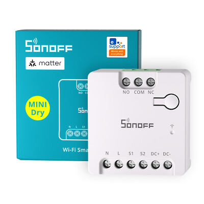 SONOFF MINI-D WiFi Smart Switch, with Matter-Certified, Dry